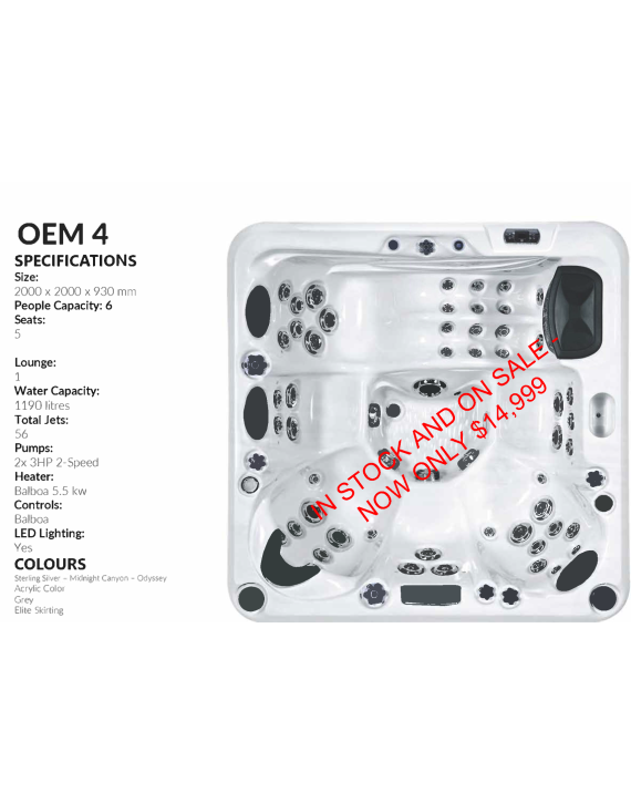 OEM 4 Hot Tub